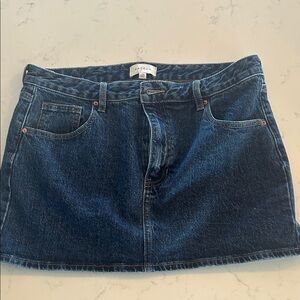 PacSun Deep Blue Denim Mini Skirt